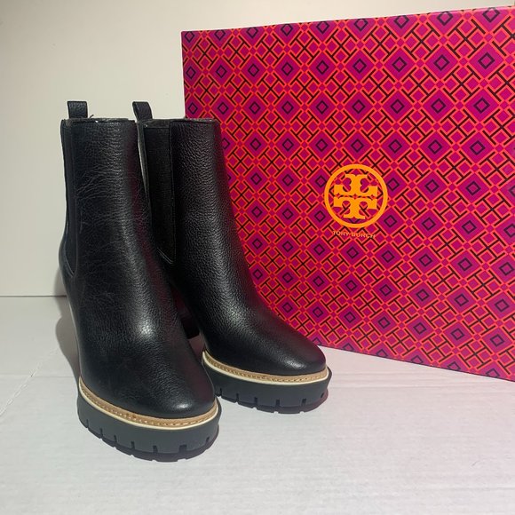 Tory Burch Miller 100MM Lug Sole Bootie - Picture 1 of 6